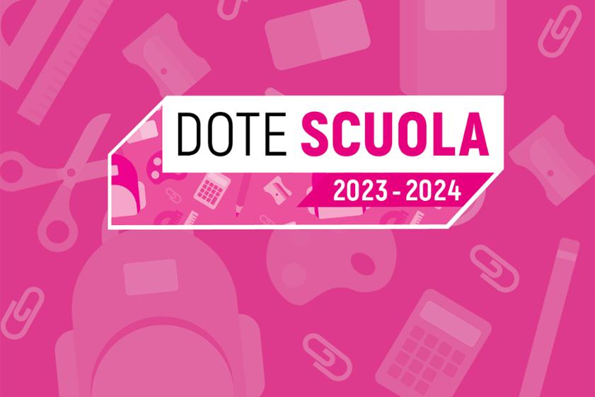 Immagine che raffigura DOTE SCUOLA MATERIALE DIDATTICO 2023-2024